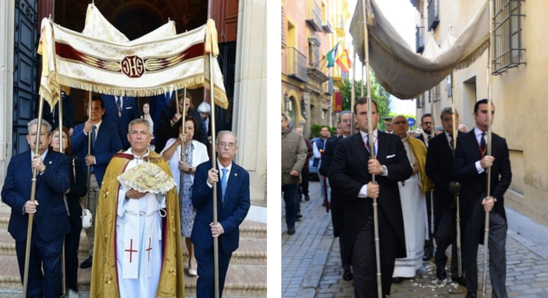 Sevilla abre el tiempo eucarístico con dos procesiones sacramentales