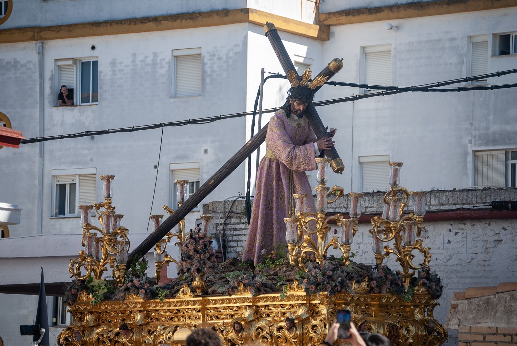 Traslado al convento de Santa Ángela de la Cruz de los titulares del Consuelo
