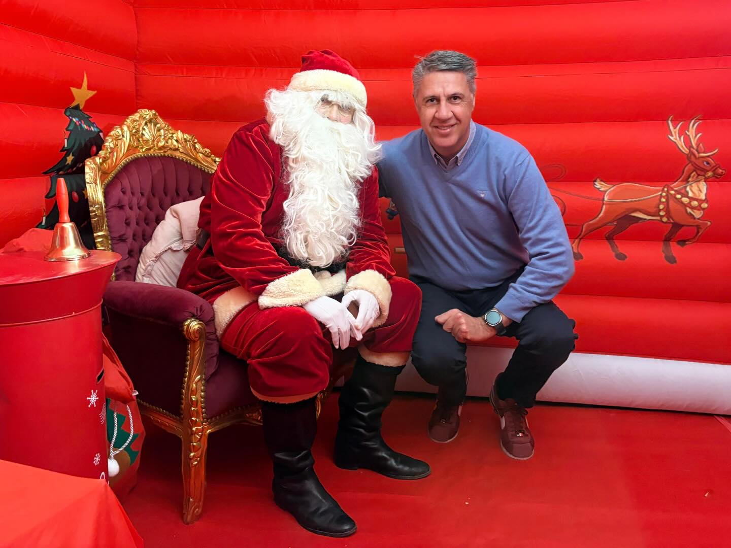 Xavier García Albiol, alcalde de Badalona esta Navidad. - 
