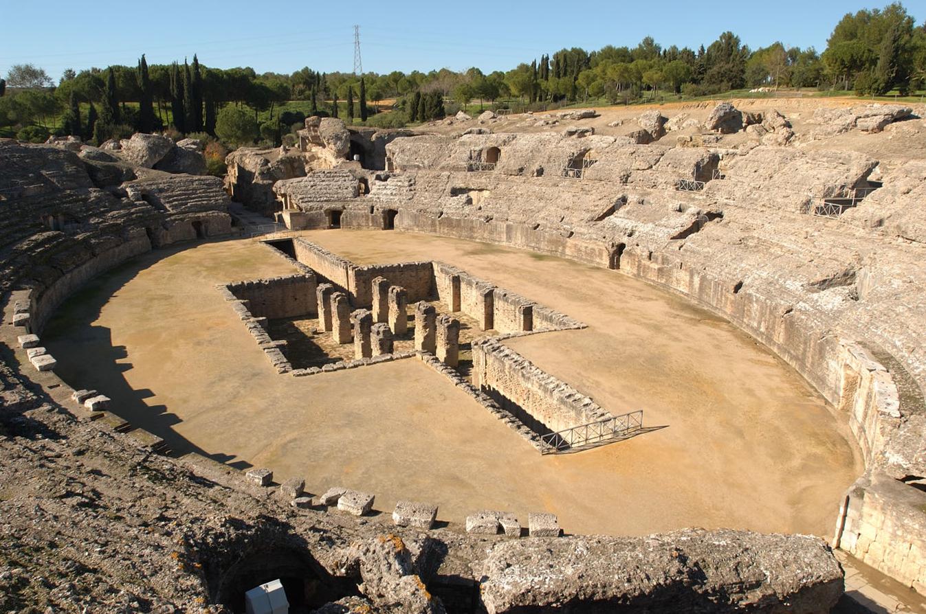 Itálica, en Santiponce, donde se rodó Juego de Tronos. - Itálica, en Santiponce, donde se rodó Juego de Tronos.