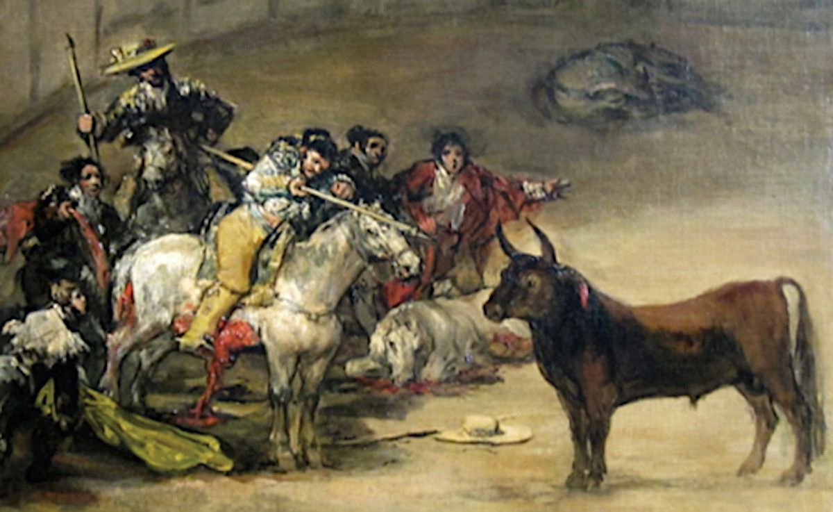 'Toros, bonetes y cañas', obra cumbre antitaurina de José Navarrete