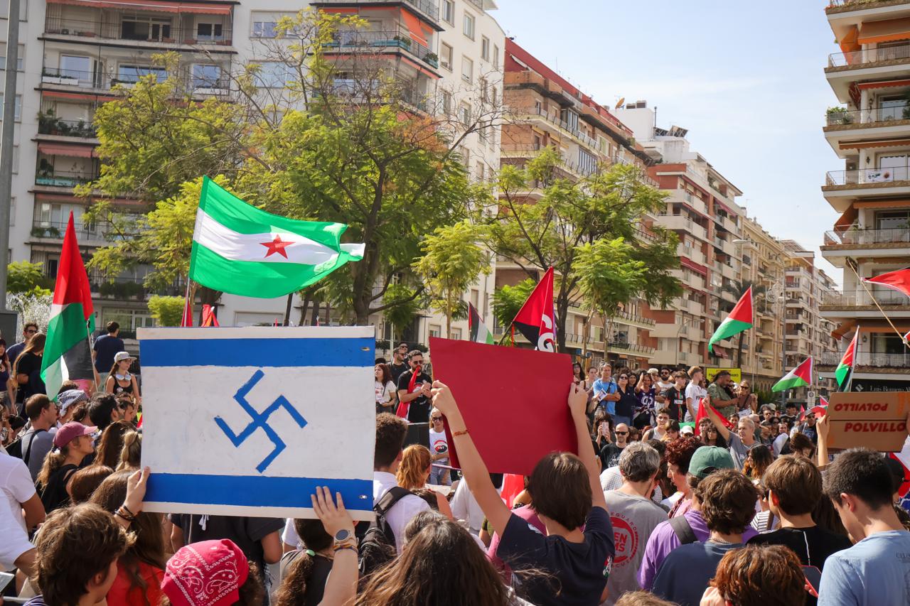 Una manifestación reciente por Palestina en Andalucía. - 