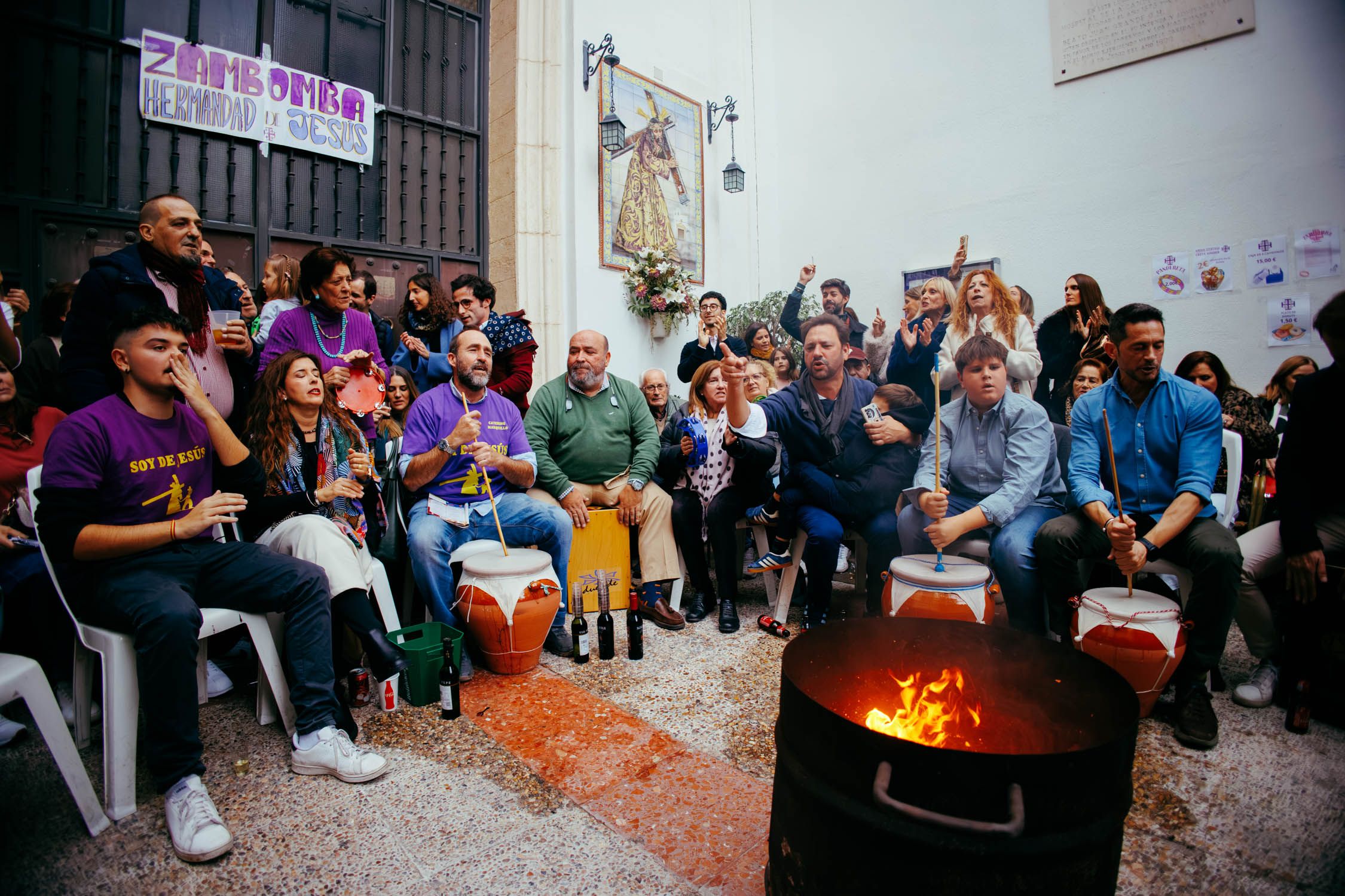 Una Zambomba en Jerez en una imagen reciente. - MANU GARCÍA