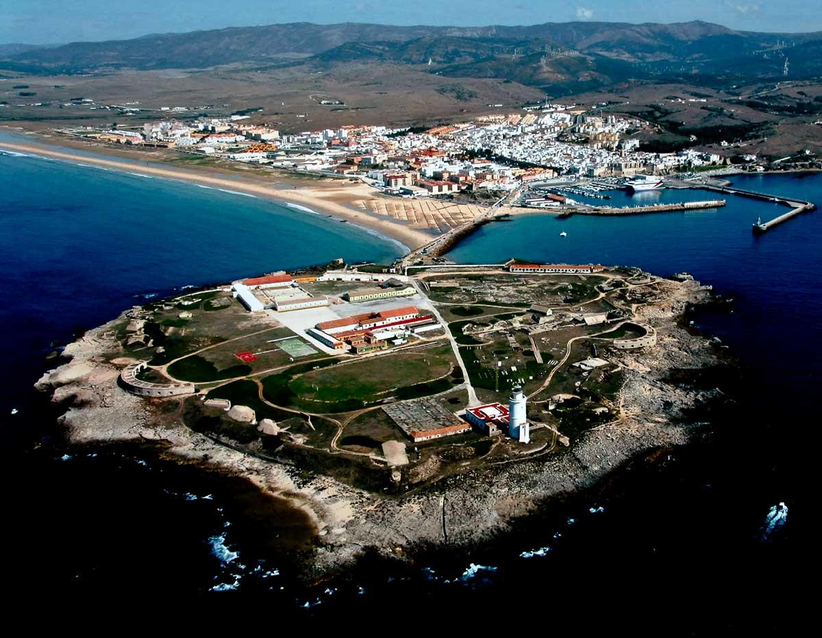 Tarifa, en una vista aérea, donde se ve la zona supuestamente afectada por este convenio, calificado de 