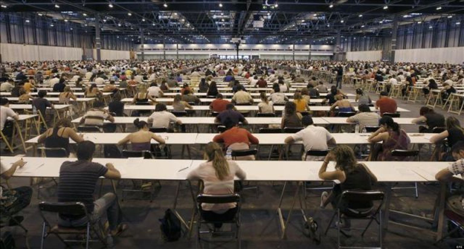 Un examen de oposiciones, en una imagen de archivo.