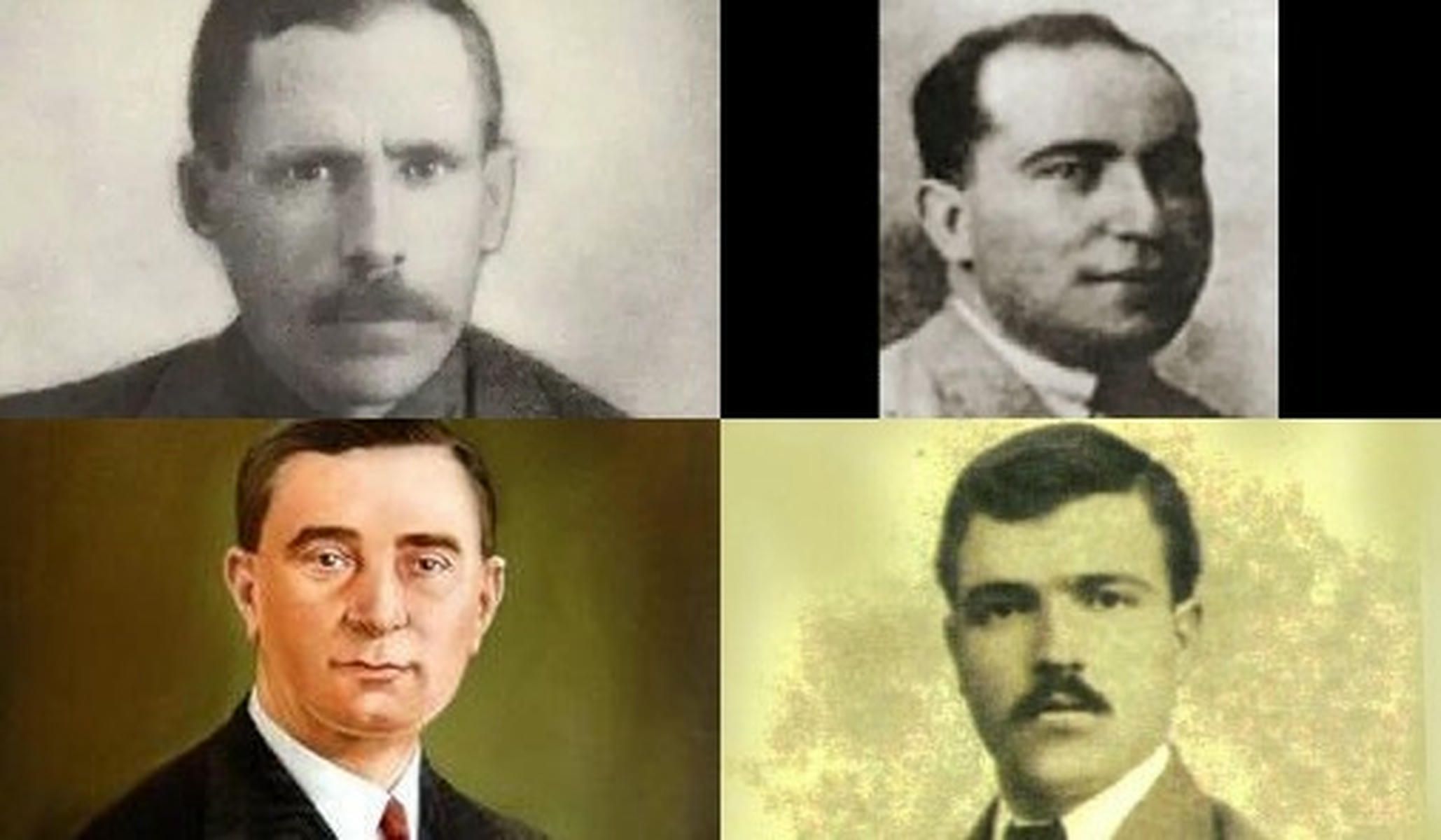 En la parte superior, Sebastián Oliva y Francisco Guerra Tenorio; abajo, Francisco Germá Alsina y Rafael Orge Mejías.  - 