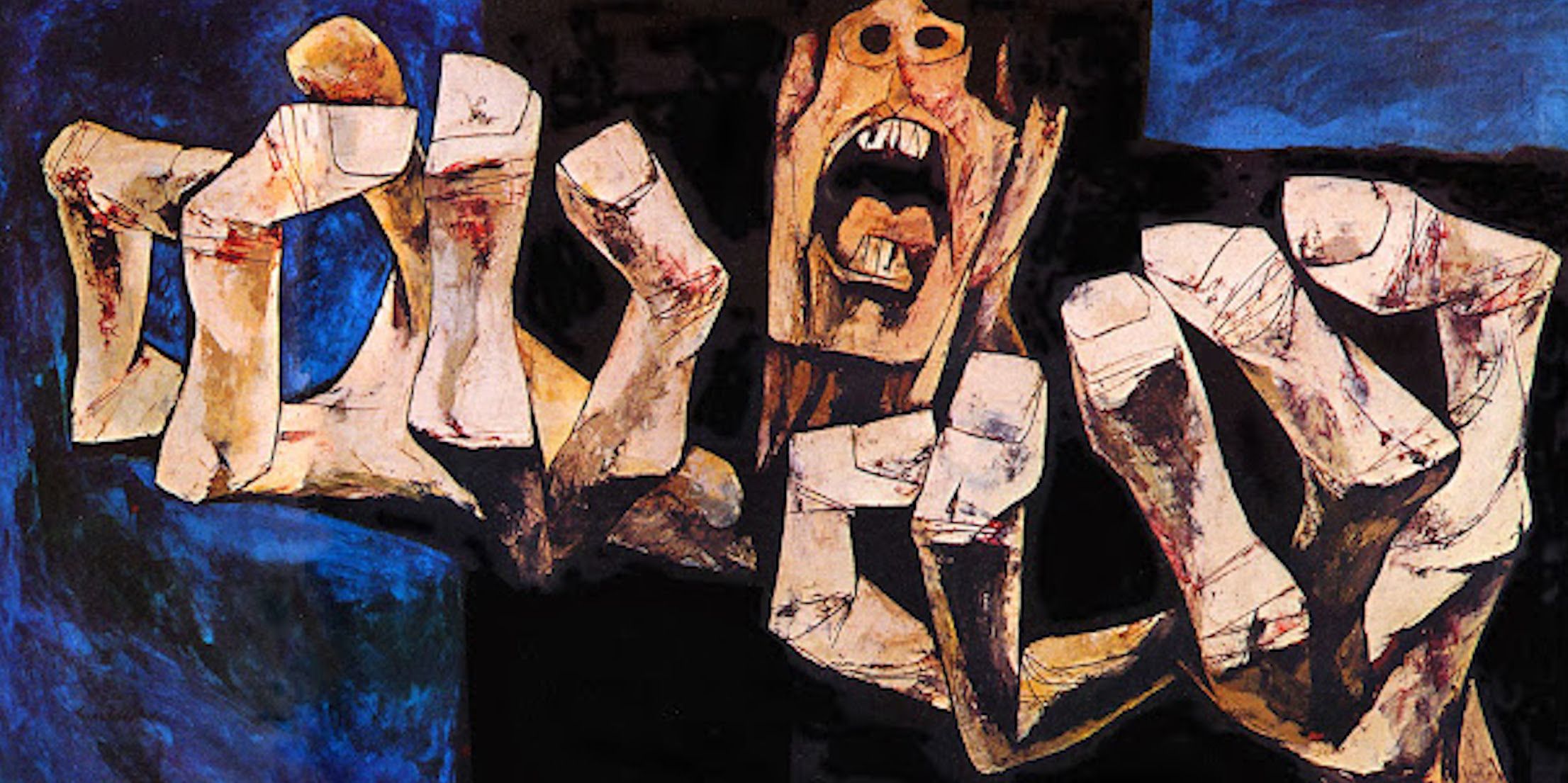 Angustia, de Oswaldo Guayasamín. - 