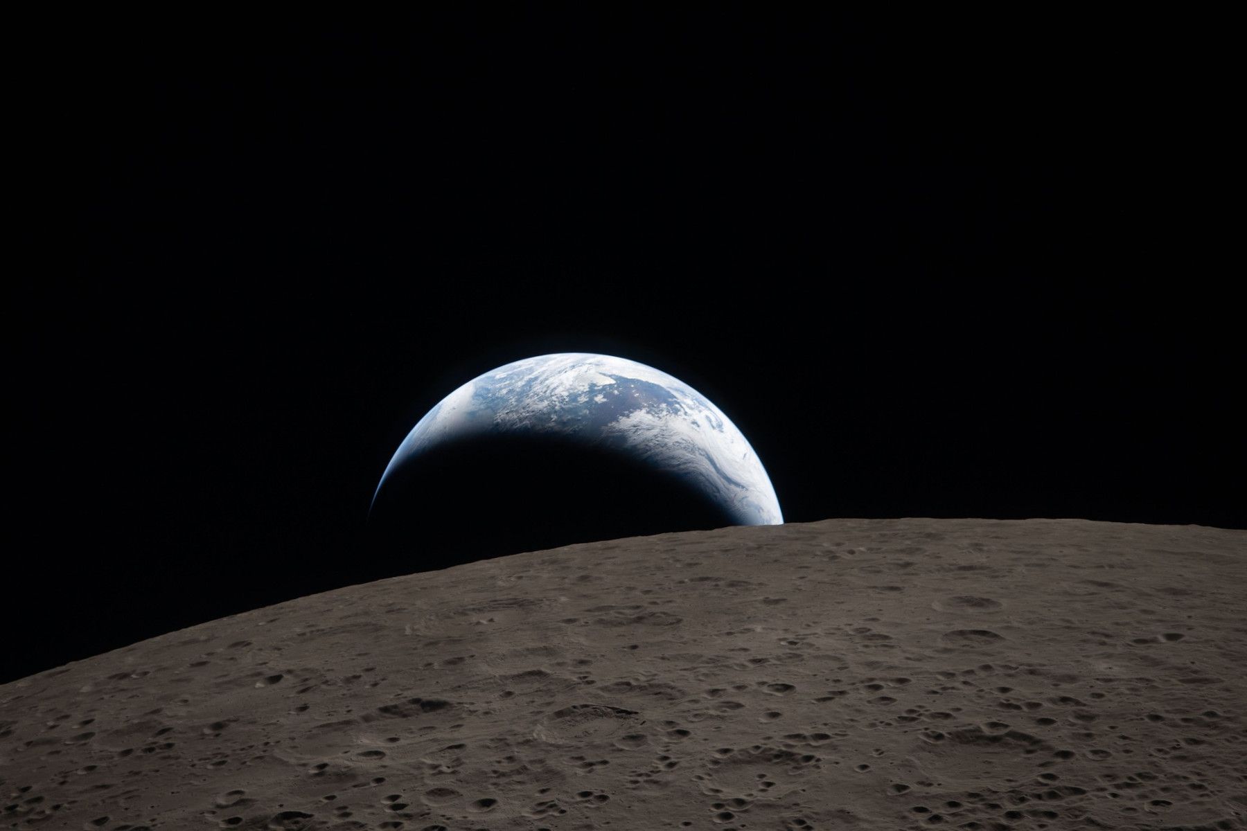 Imagen de la Luna compartida por la NASA. - 