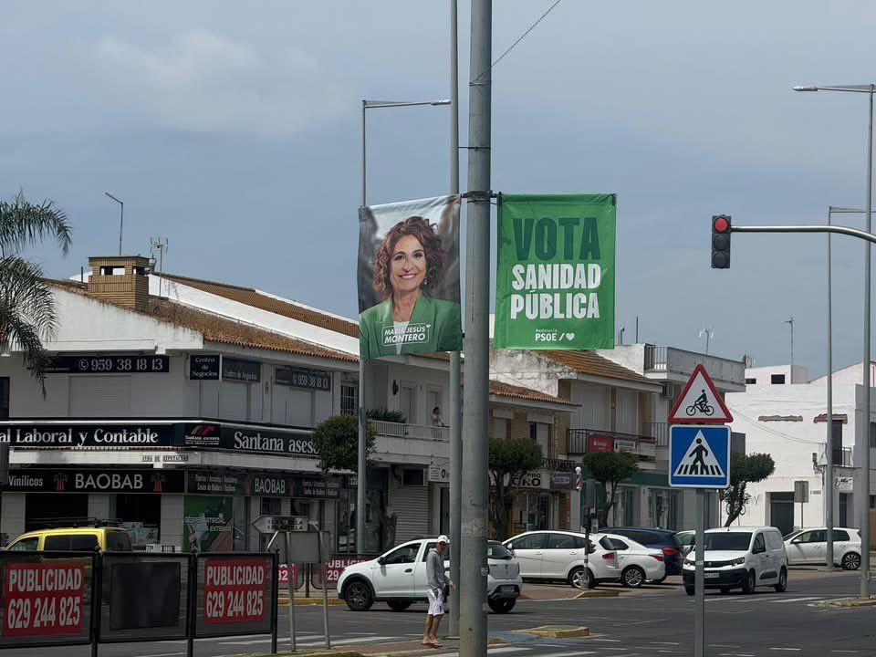 Lepe, la Romería de la Bella y los carteles del PSOE: la polémica que golpea la campaña de María Jesús Montero en Huelva