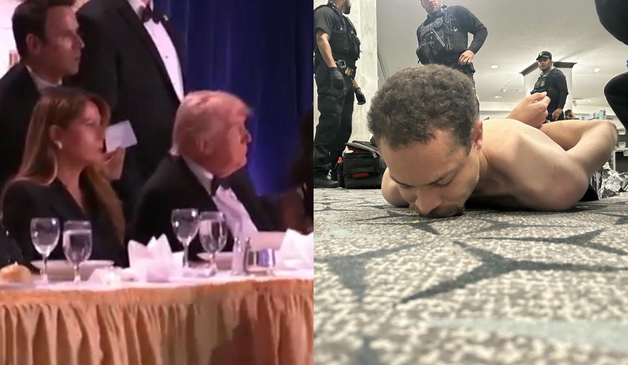 Trump, evacuado por el Servicio Secreto tras un tiroteo durante una cena de gala con la prensa