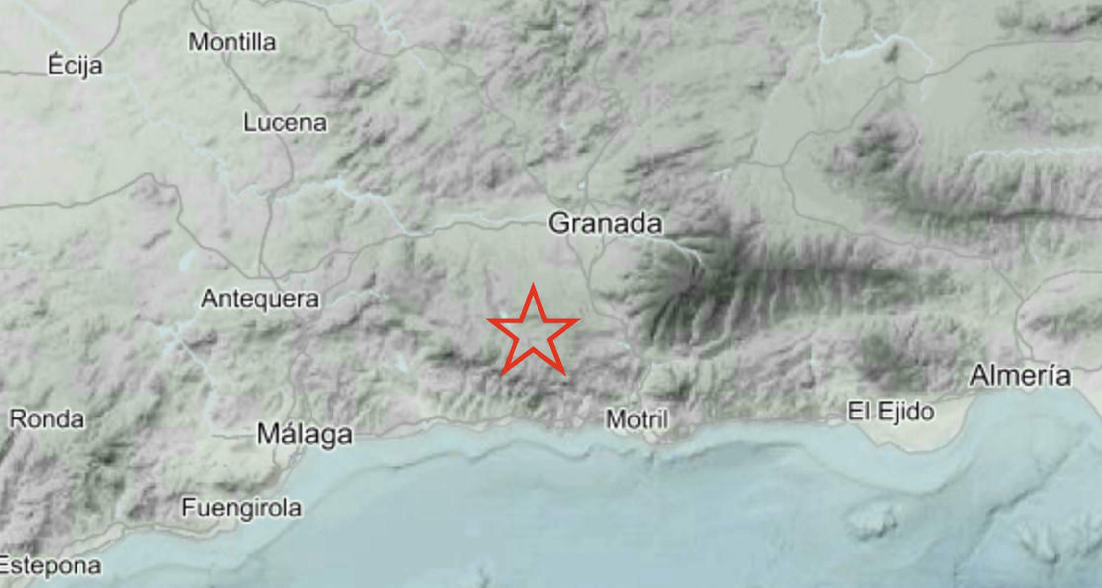 Un terremoto 3,5 grados sacude la madrugada en Granada y se siente hasta en Málaga