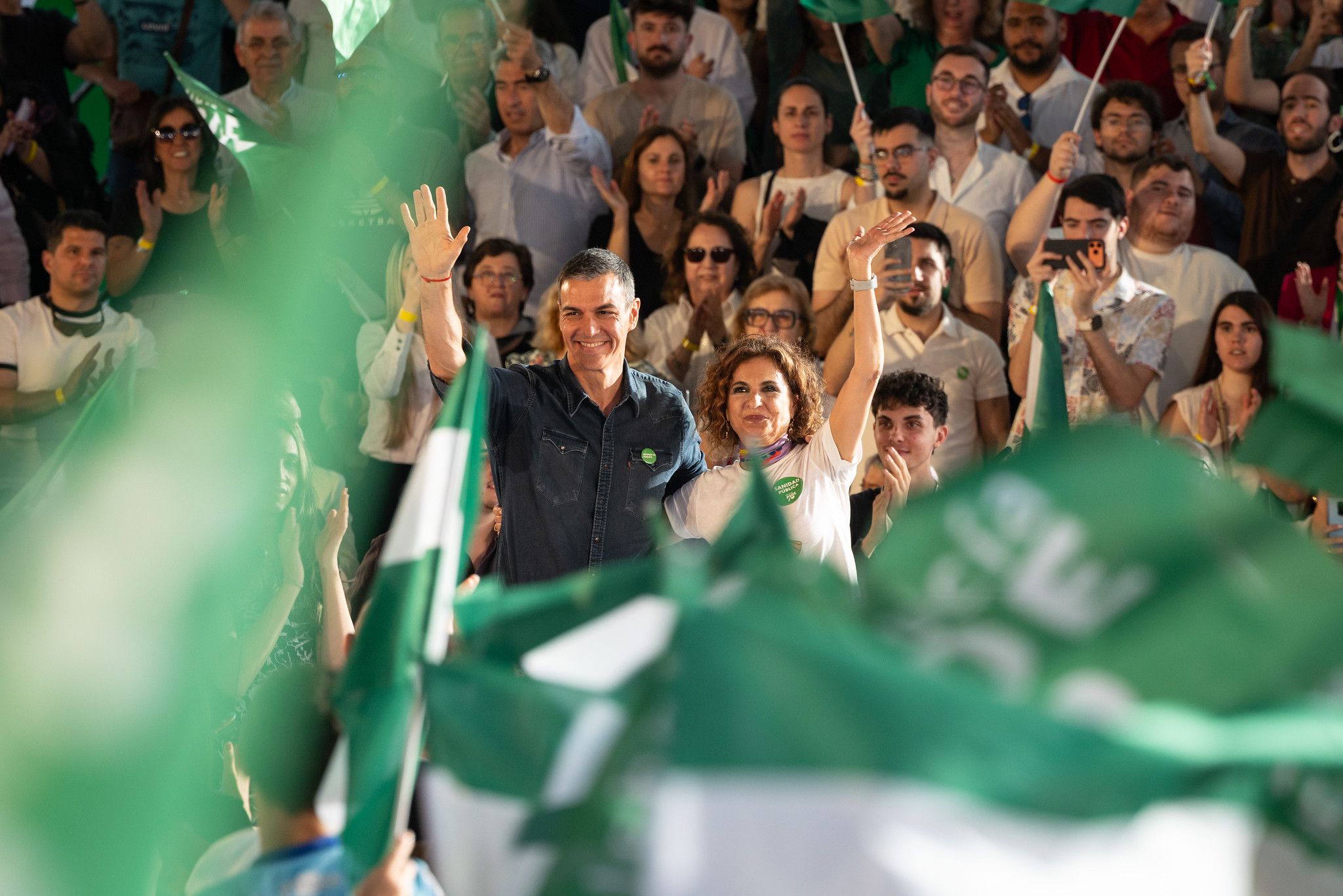 Pedro Sánchez repite en la campaña andaluza para vender el 
