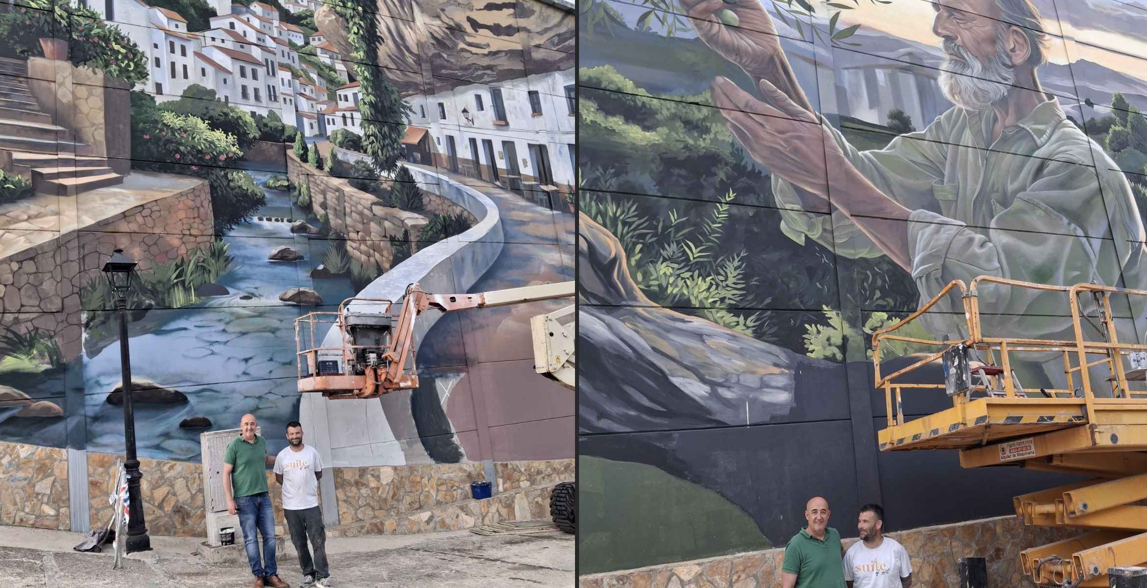 Setenil cuenta con un nuevo atractivo: este es el impresionante mural que da la bienvenida al pueblo