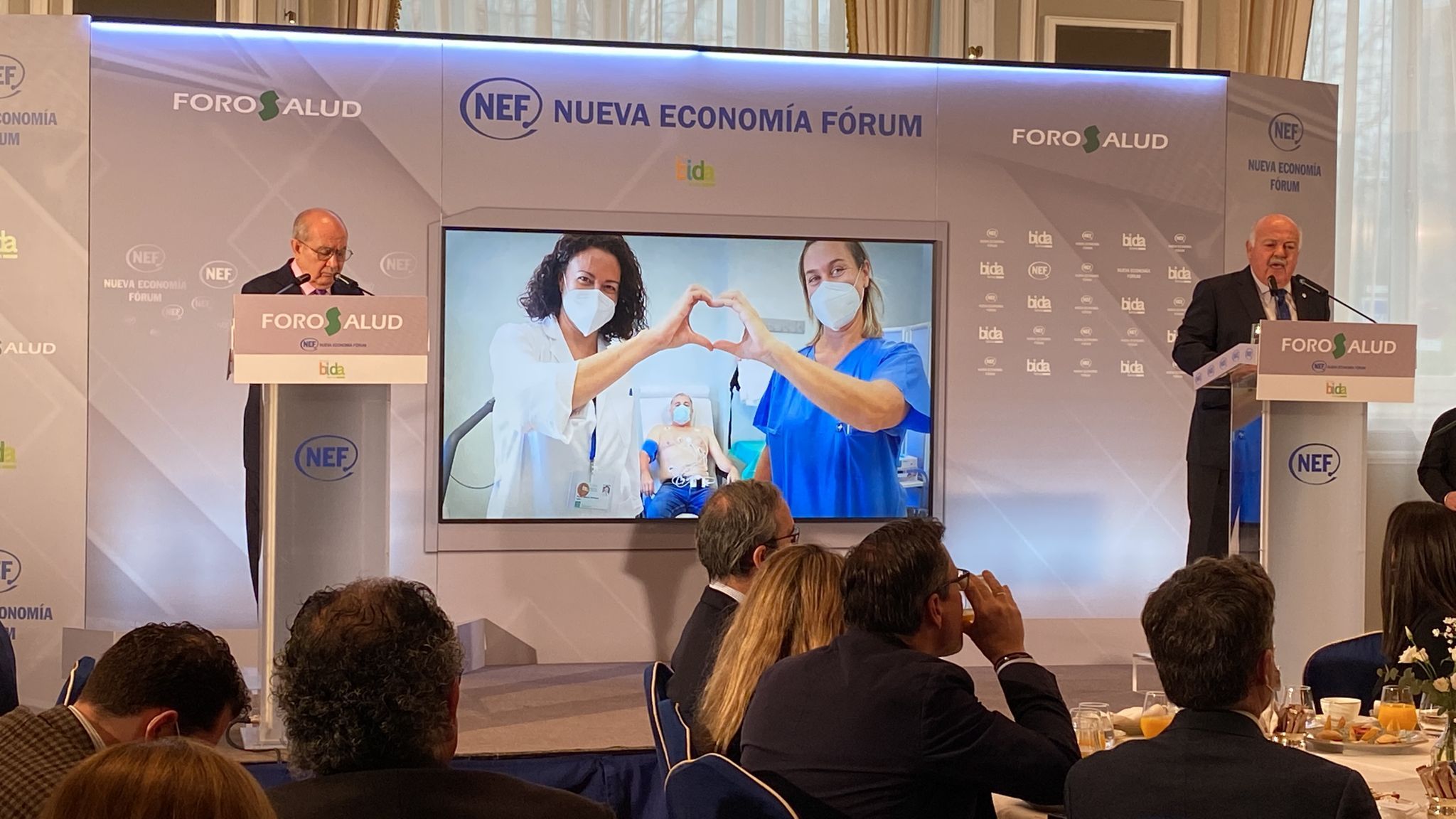 Jesús Aguirre durante su participación el el Nueva Economía Forum.