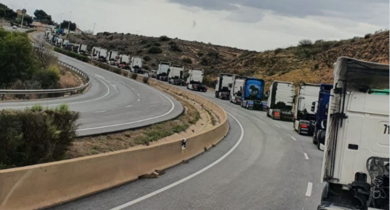 Una imagen de la huelga del transporte. Una imagen de la huelga del transporte.
