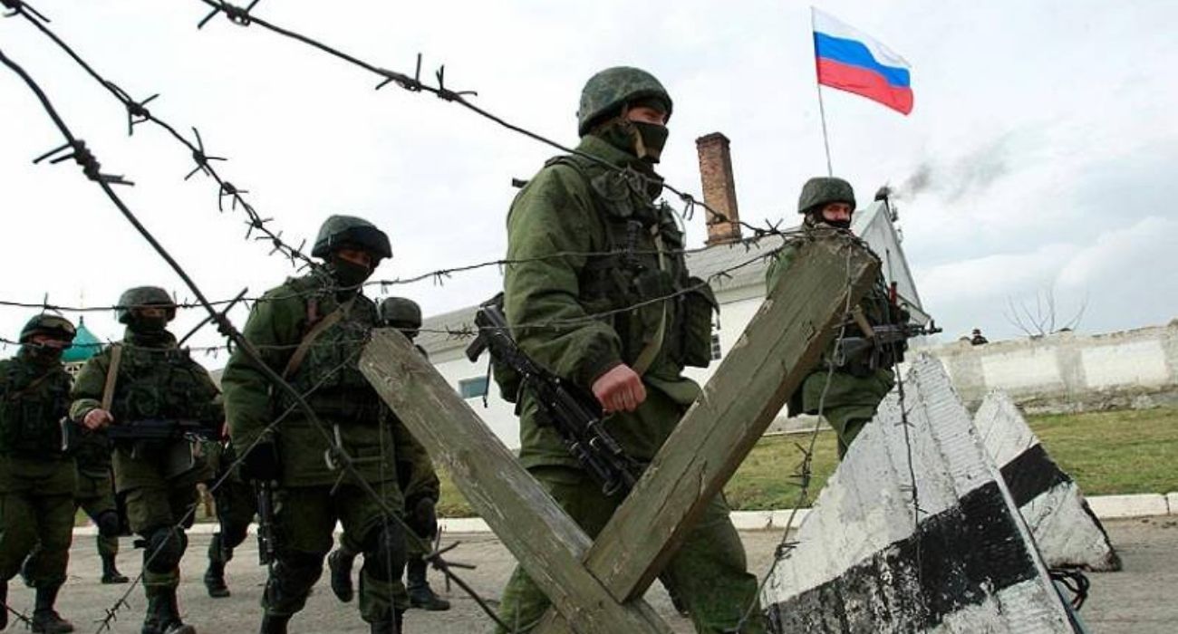 Miembros de las tropas de Putin. Miembros de las tropas de Putin.