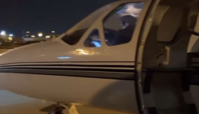 Imagen del 'jet' privado compartida por Paz Padilla en Instagram