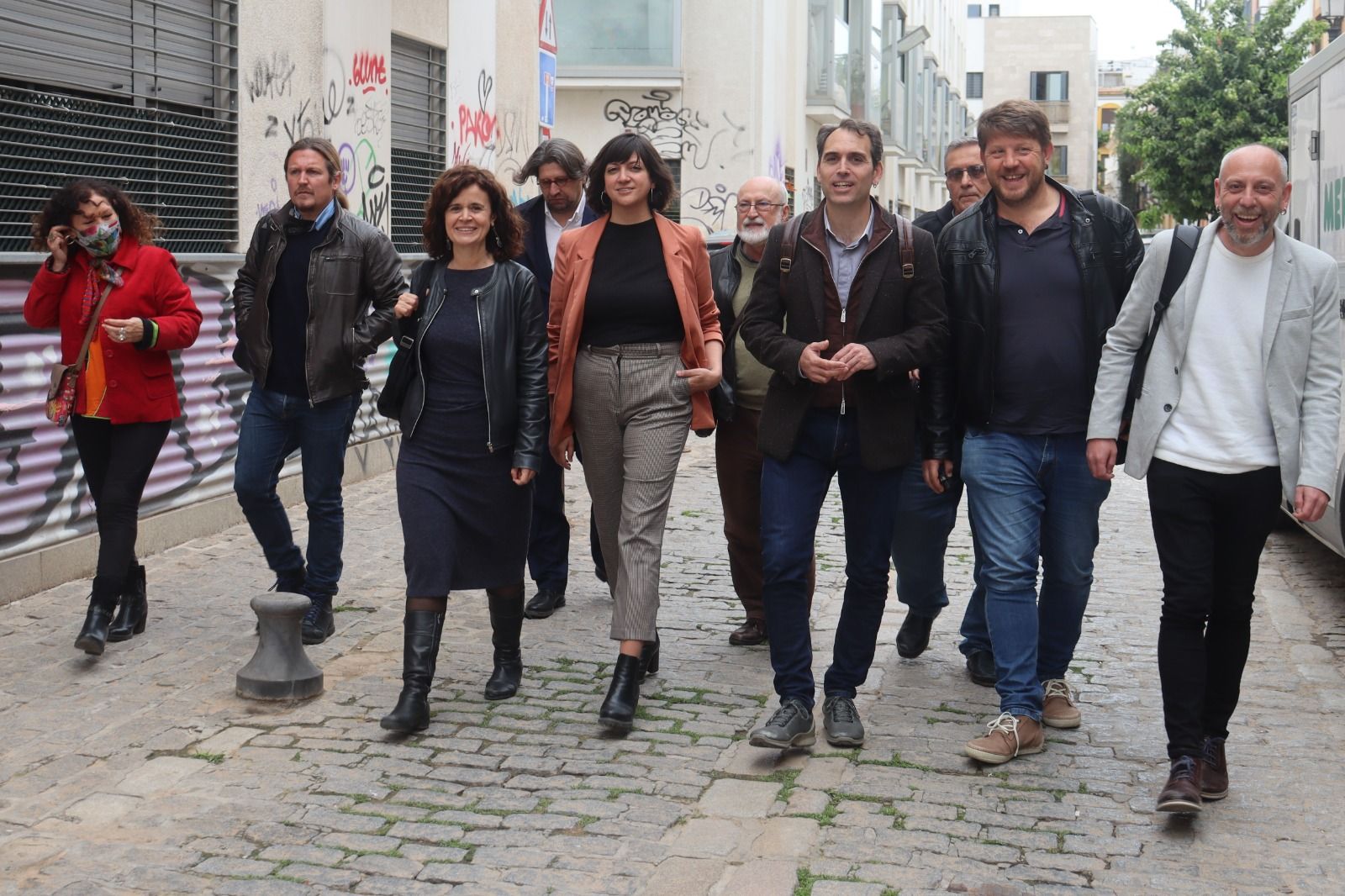 Primera reunión del 'frente amplio', a la que sí acudió Más País Andalucía.