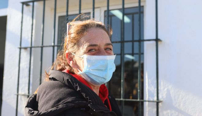 Una de las vecina de El Palmar tras la reunión mantenida en la AAVV. 