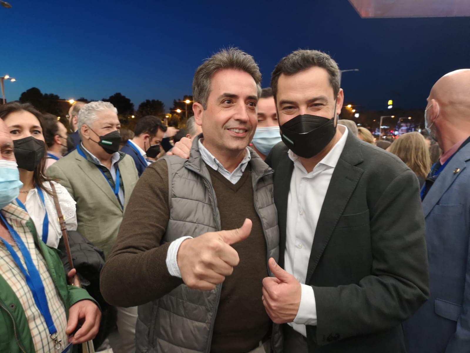 Saldaña y Moreno, en el XX Congreso Nacional del PP, este fin de semana en Sevilla.