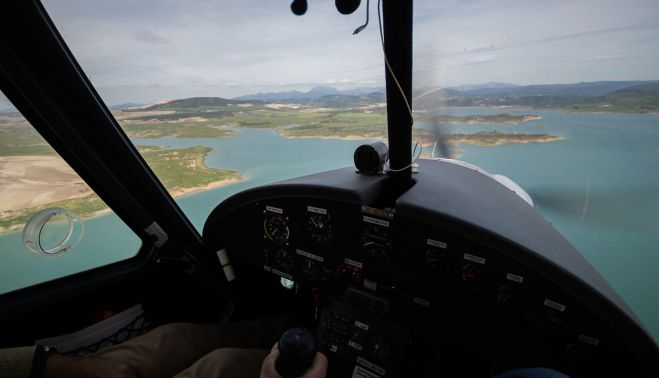 Vuelo en un ultraligero por la provincia de Cádiz.