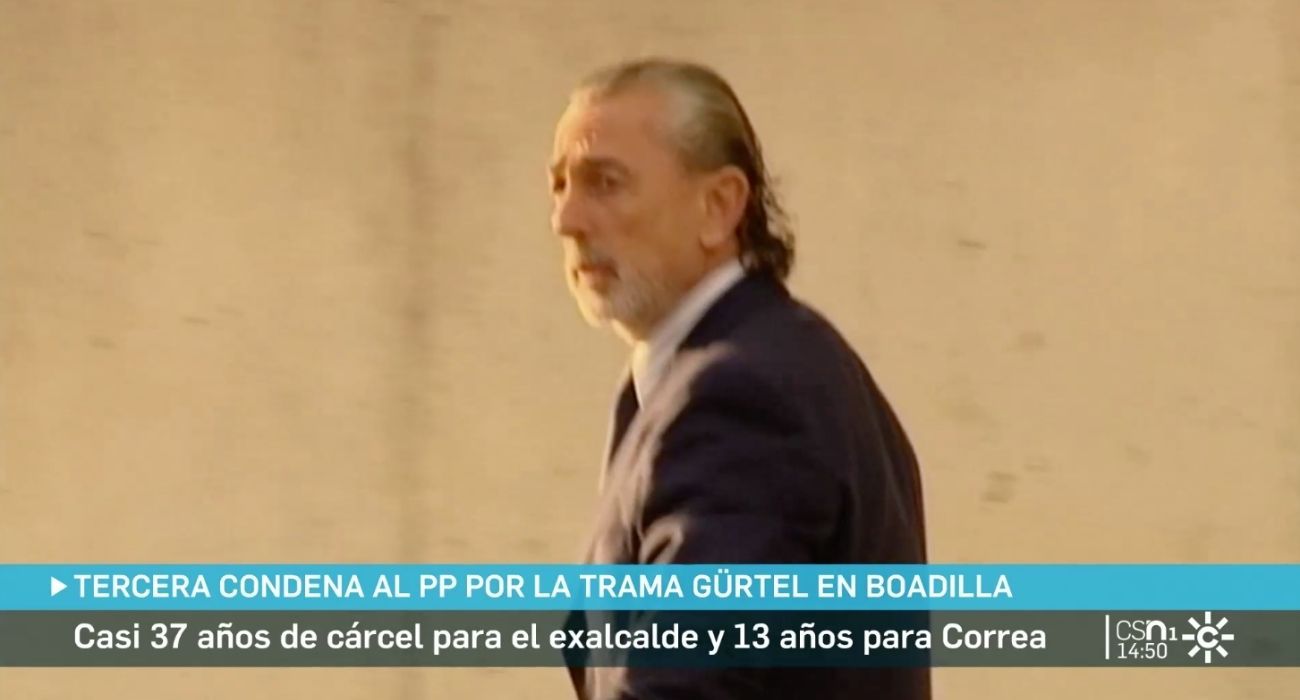 El último escándalo de la 'Gürtel', en el informativo de Canal Sur.