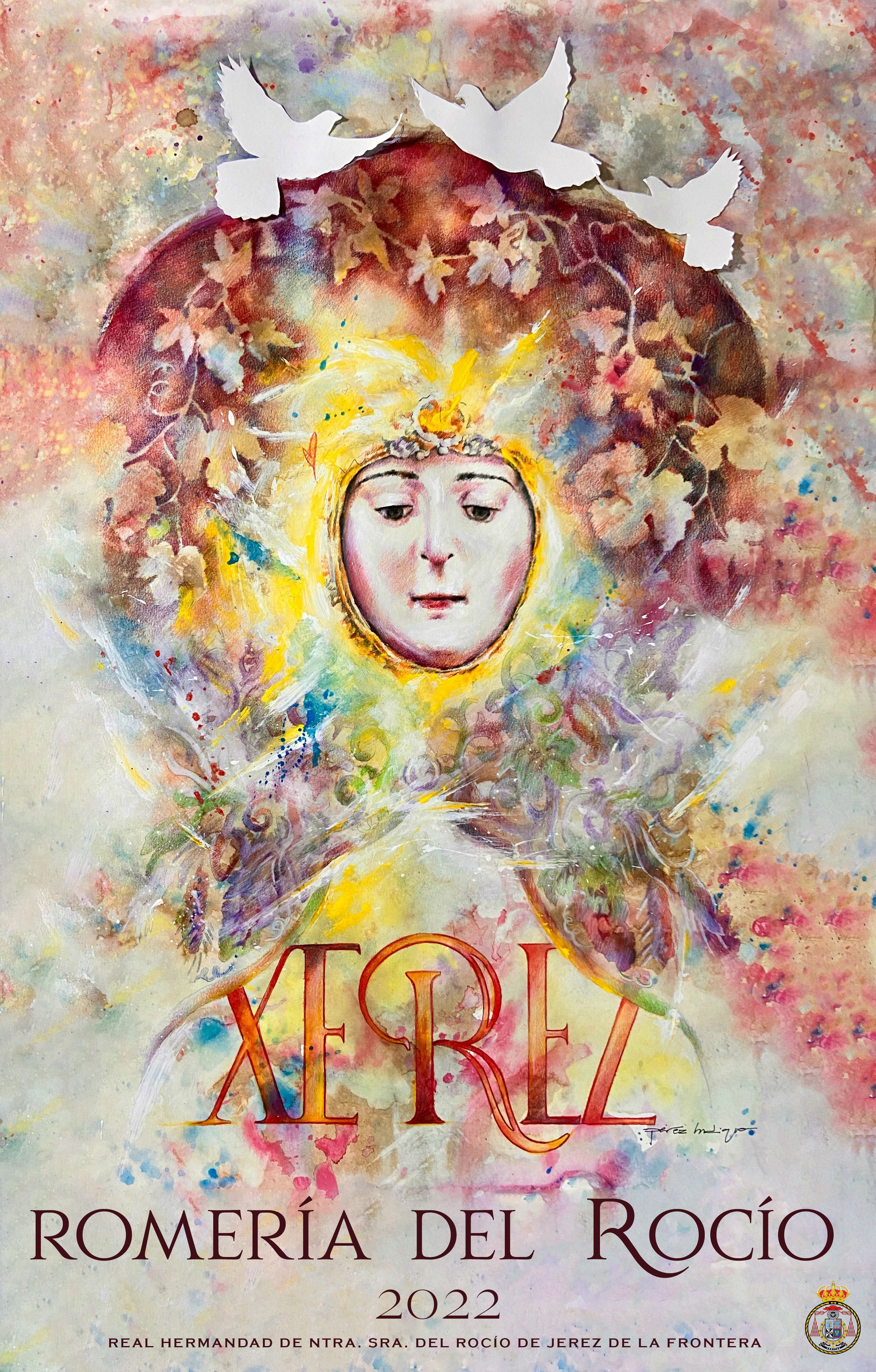 Cartel de la romería 2022 de Jerez, original de Pérez Indiano.