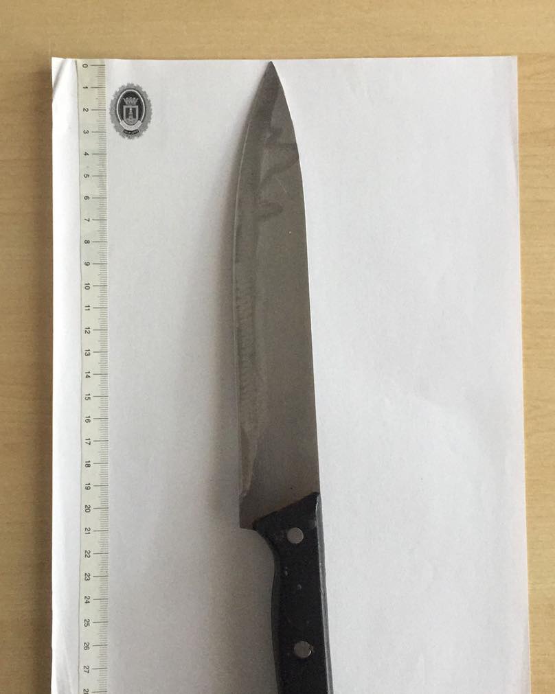 Cuchillo intervenido.