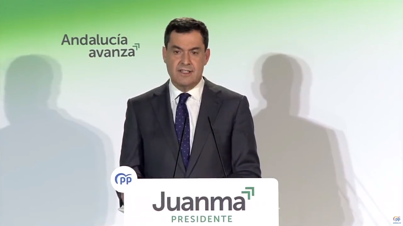 Moreno durante la presentación de su candidatura.
