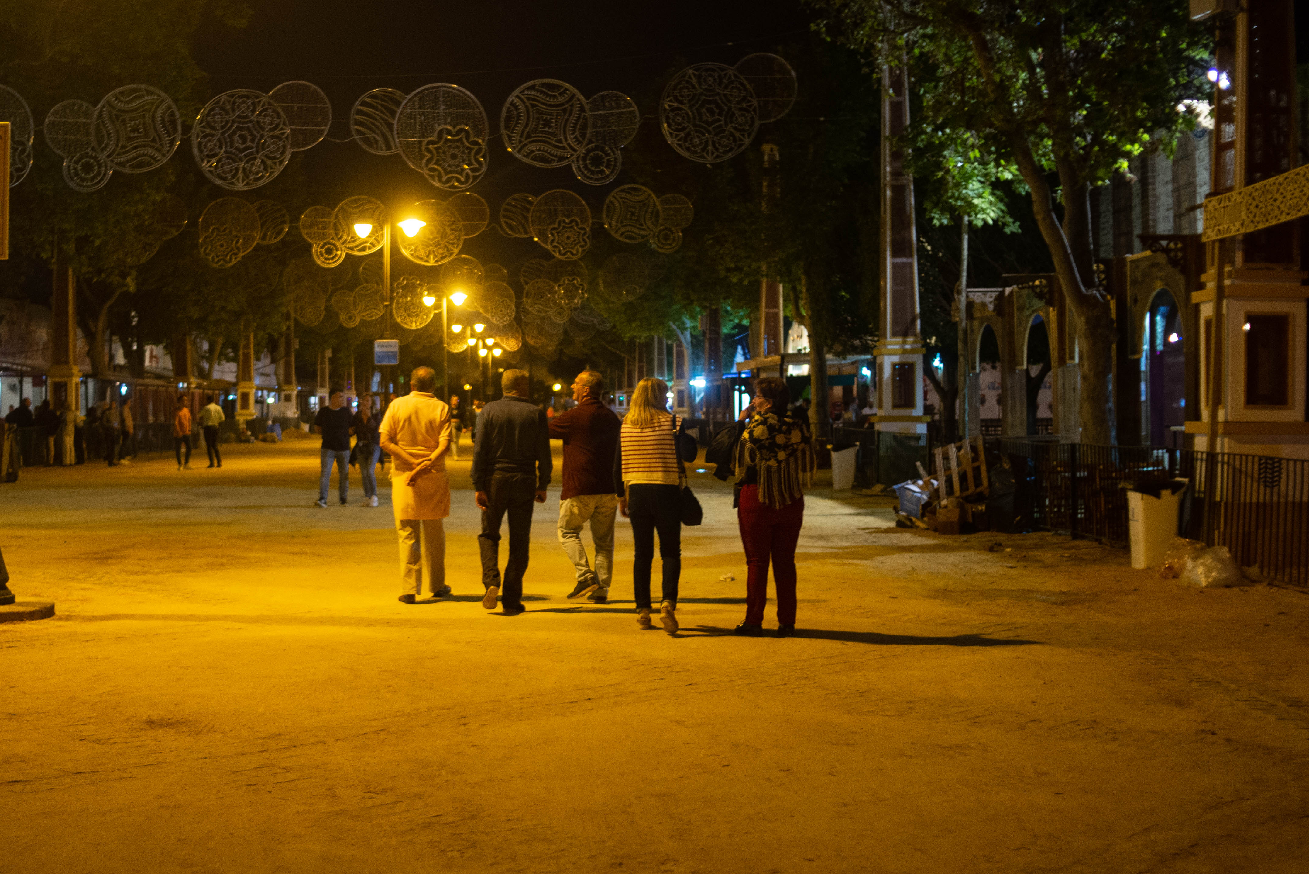 Un grupo de feriantes. 