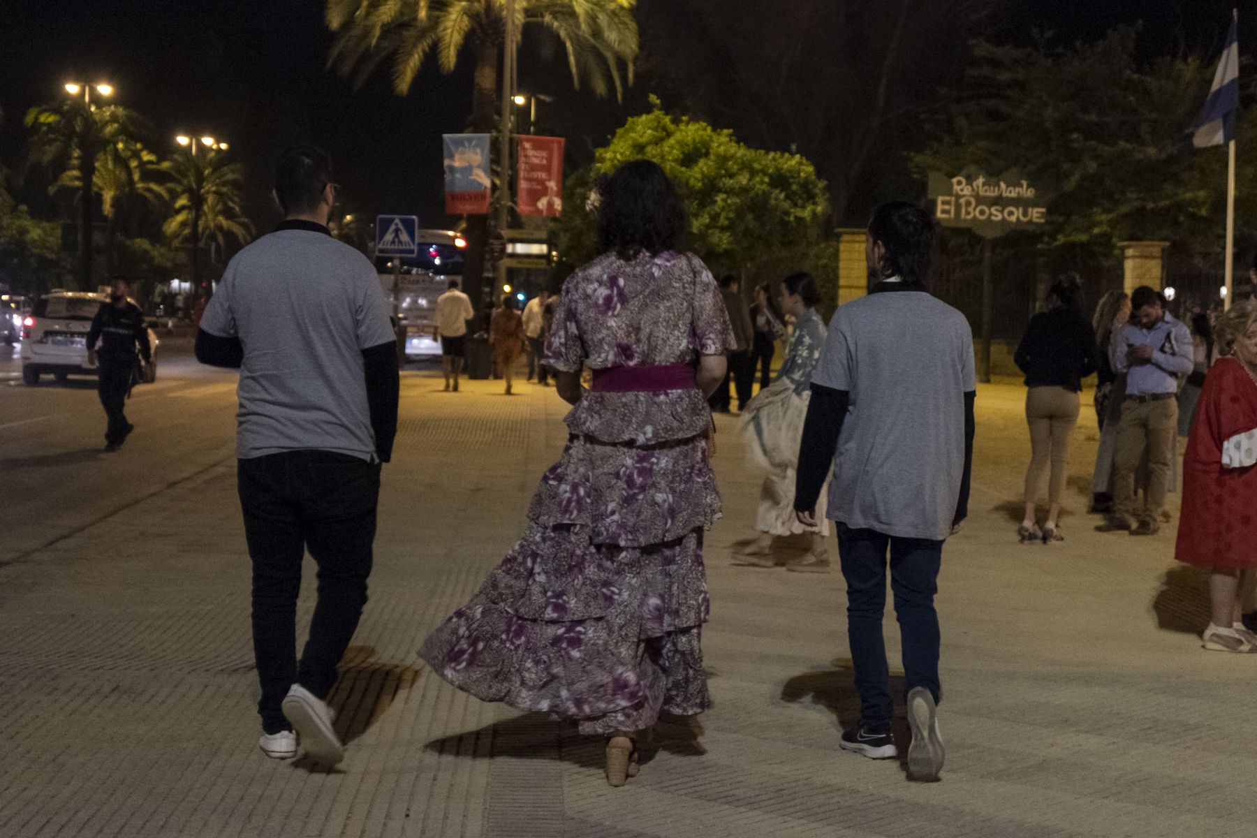 Elisa junto a los acompañantes.