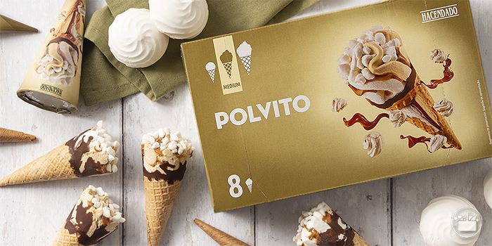 Helado de polvito. 
