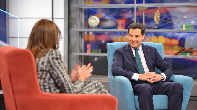 Moreno Bonilla, en un programa de Canal Sur Televisión.