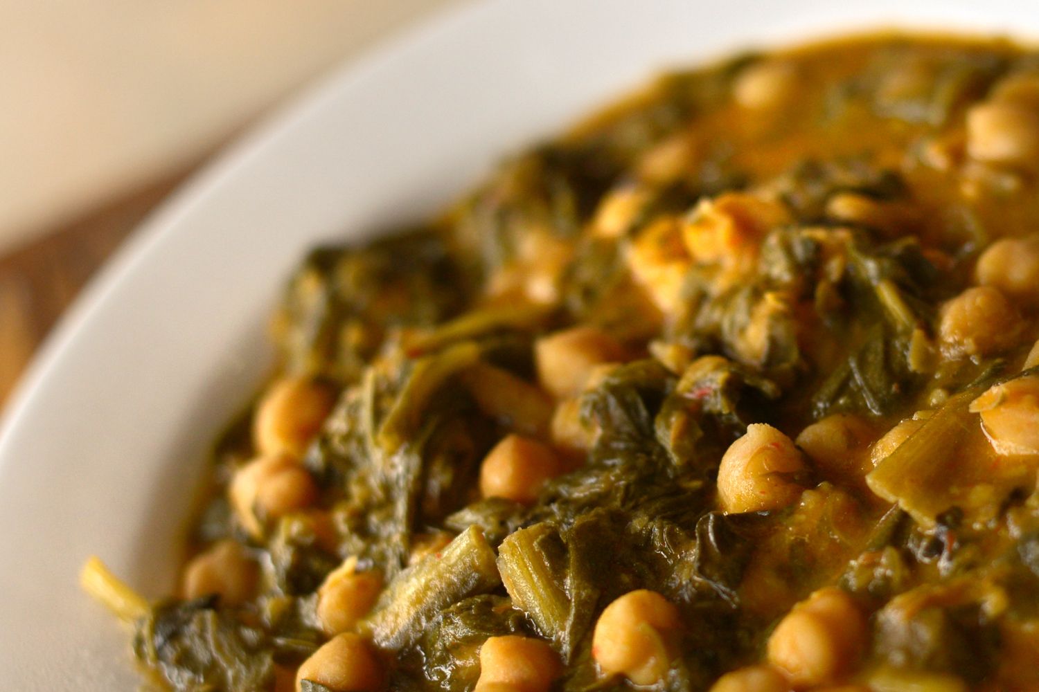 Garbanzos con acelgas.