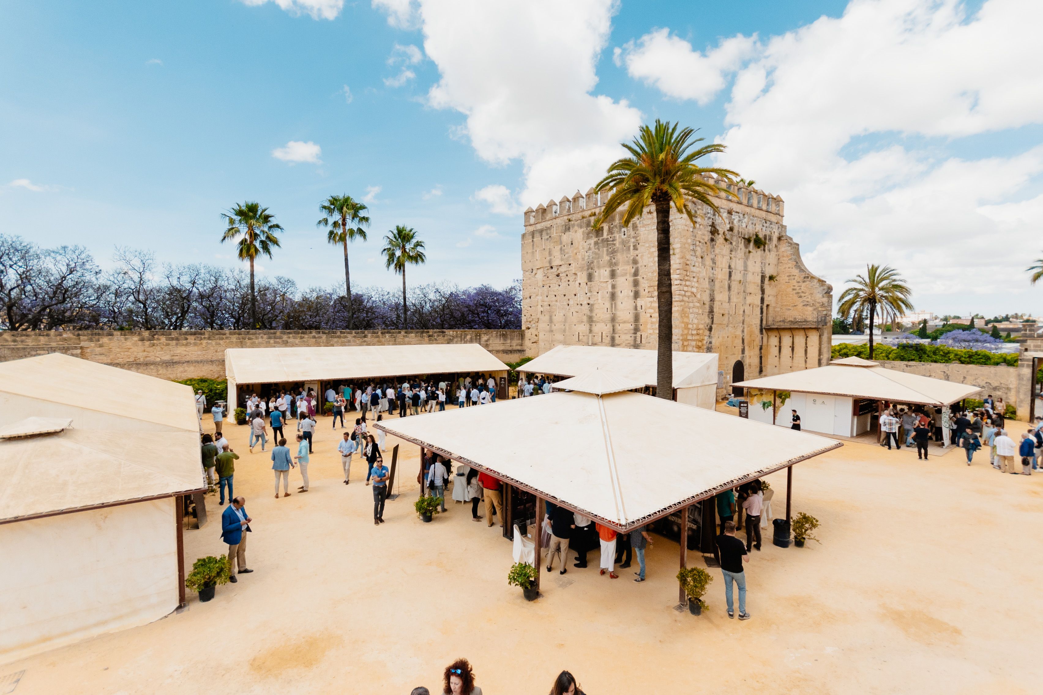 Un momento del recién concluido Vinoble, en el Alcázar de Jerez.
