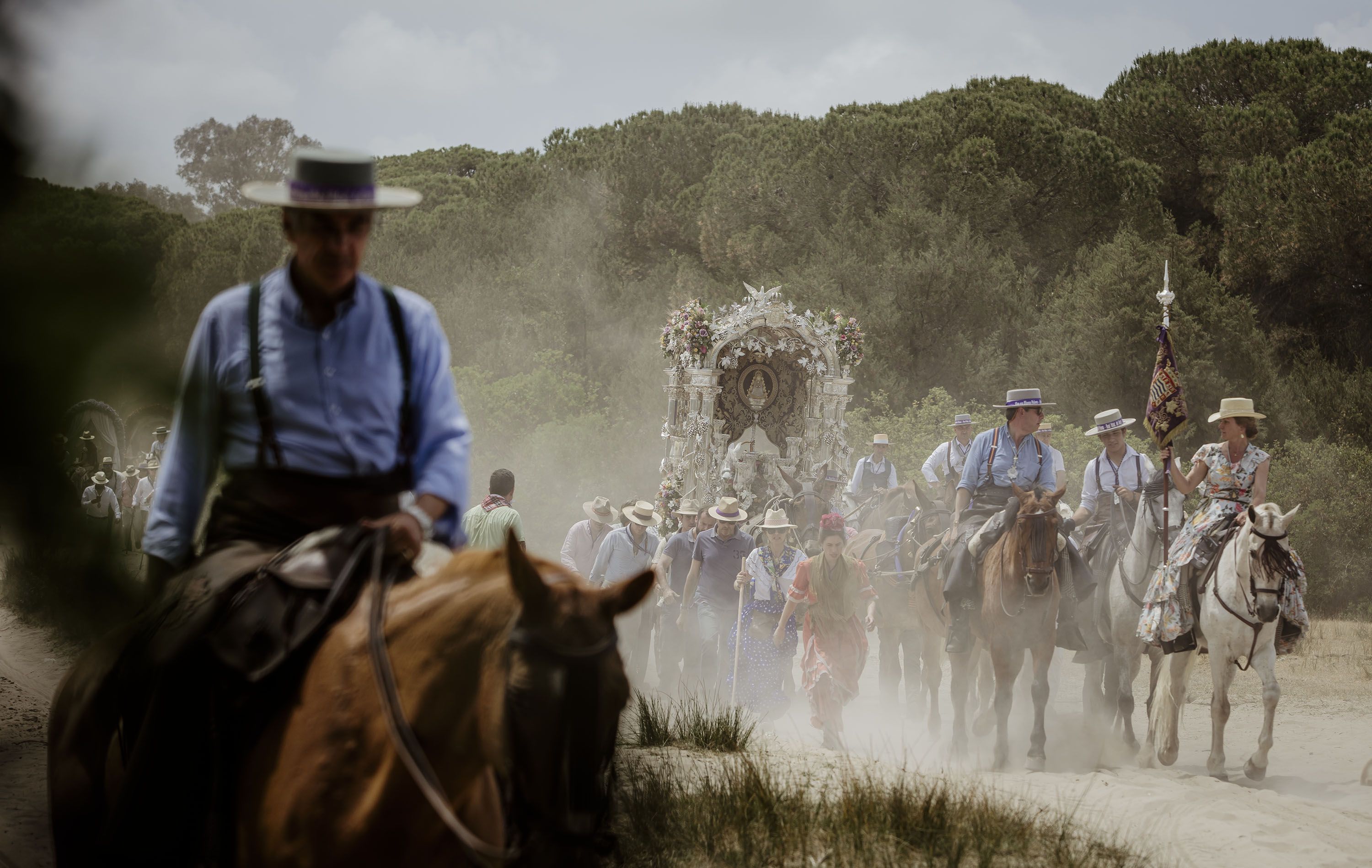 El Camino del Rocío hacia Almonte en el 2022.
