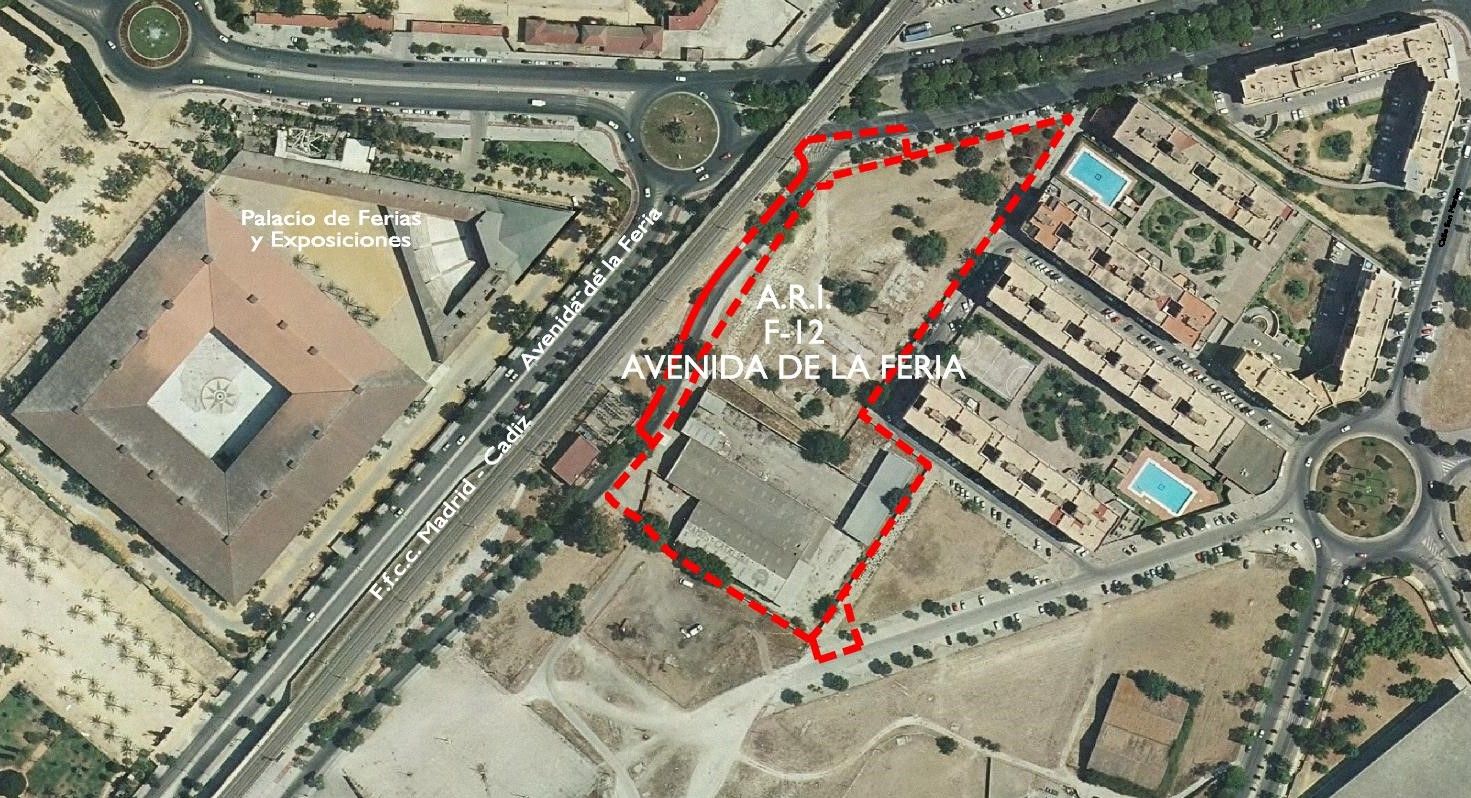 191 viviendas en el entorno de la Avenida de la Feria en Jerez: urbanizarán más de 23.000 metros.