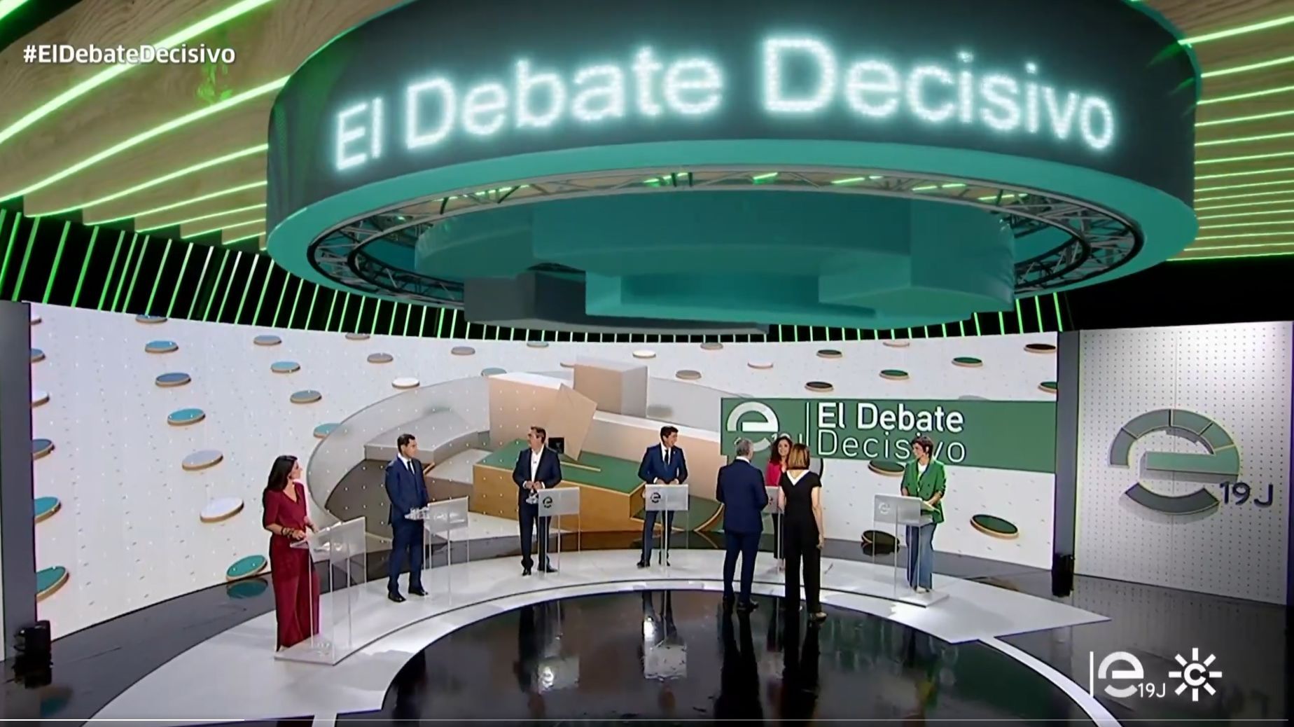 El segundo debate electoral de las andaluzas en las pasadas elecciones.