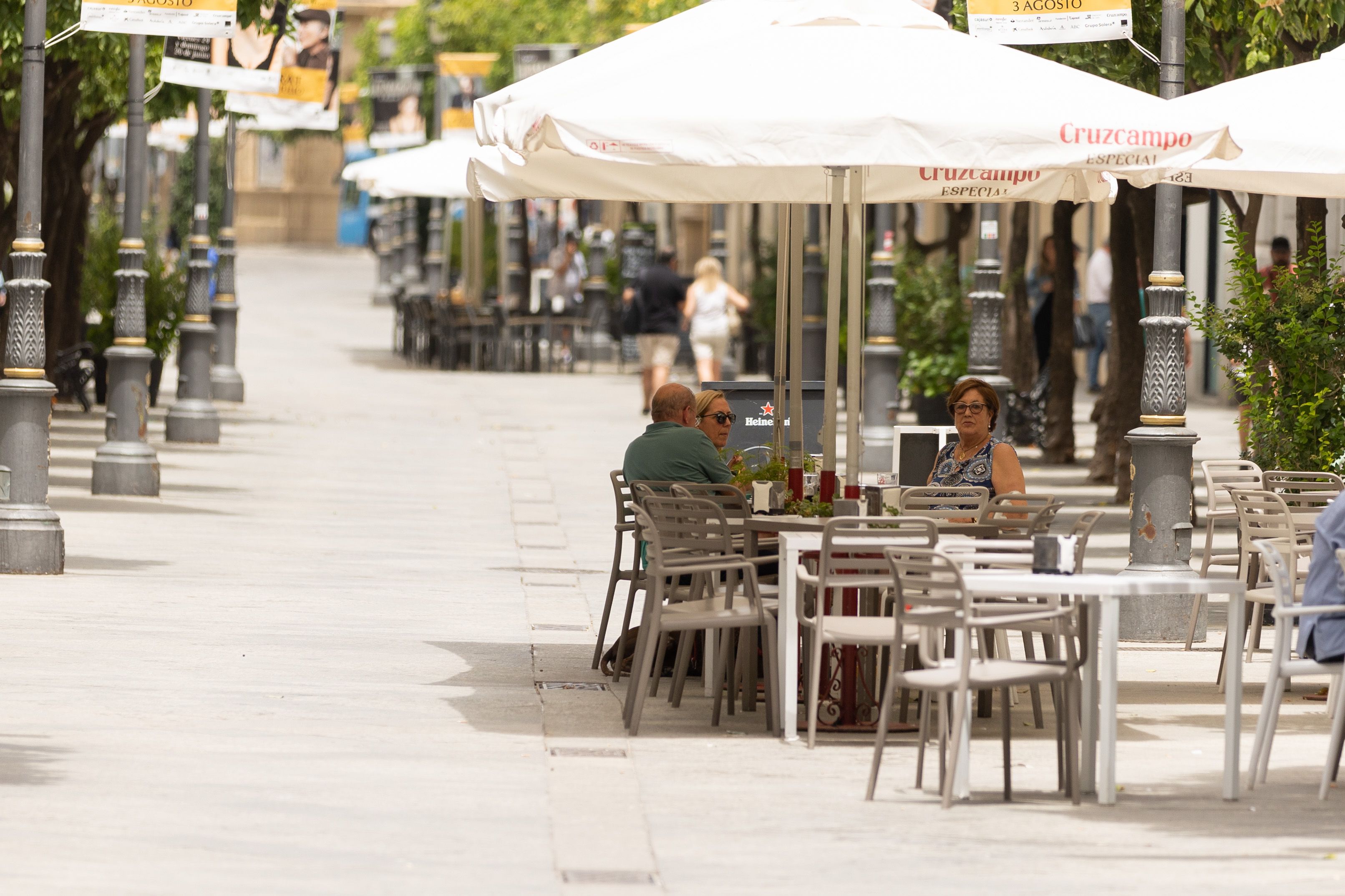 Un día de calor en verano en el centro de Jerez, en una imagen reciente. Un día de calor en verano en el centro de Jerez, en una imagen reciente.