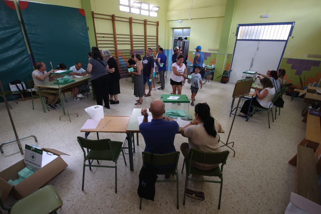 La participación en un colegio de Jerez.