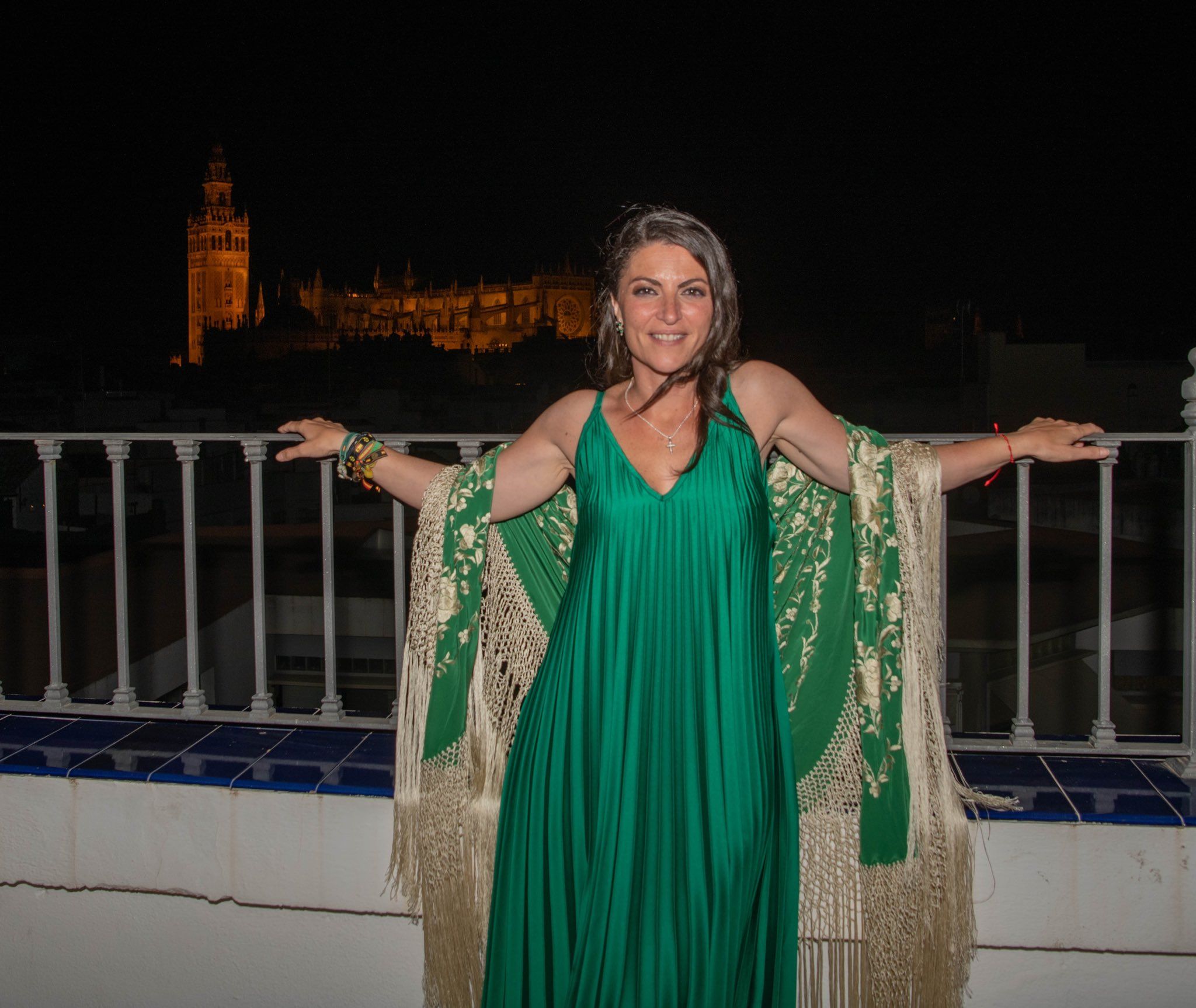 Macarena Olona durante la noche electoral.