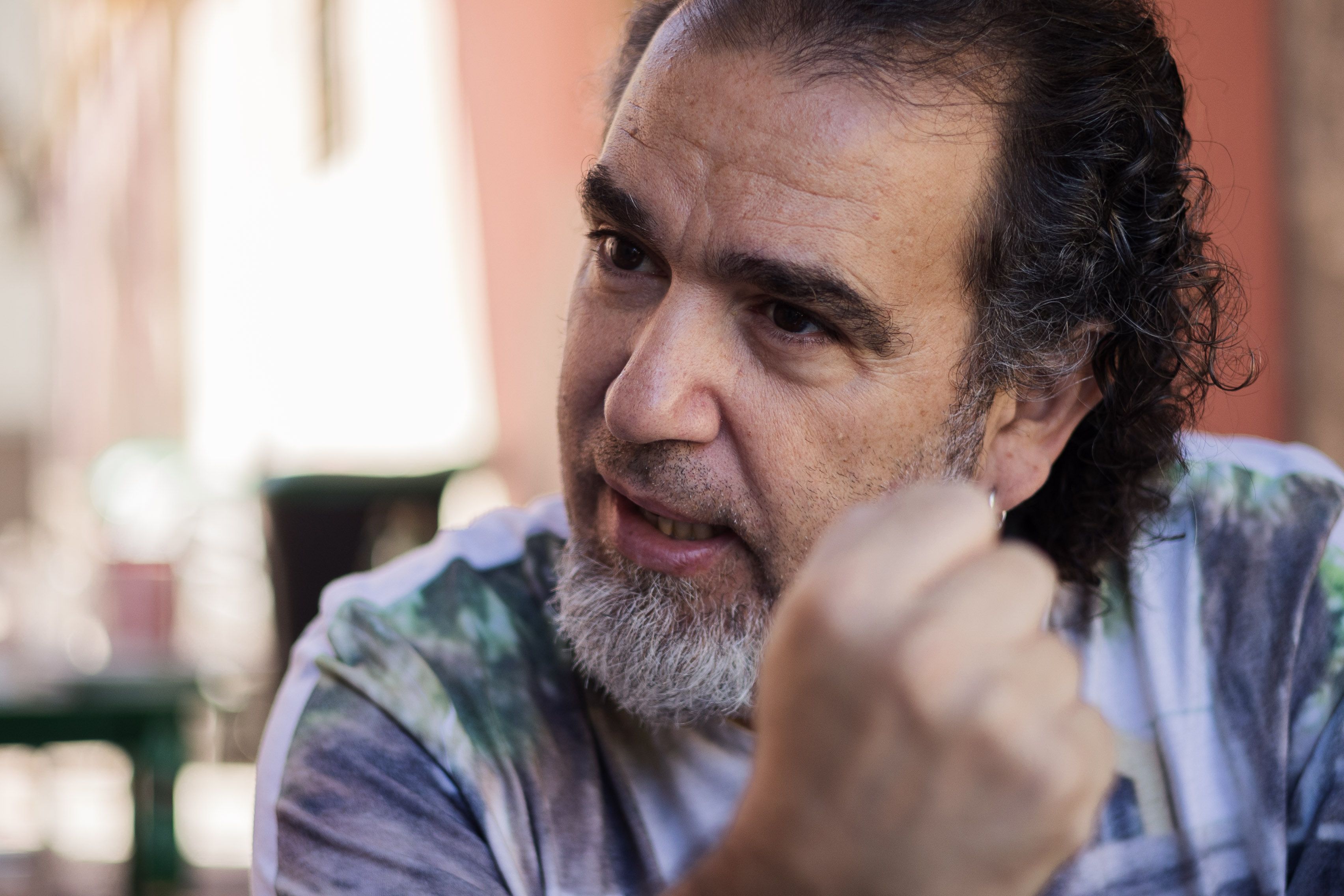 David Lagos, antes del estreno de 'Cantes del silencio', en una entrevista reciente con lavozdelsur.es.