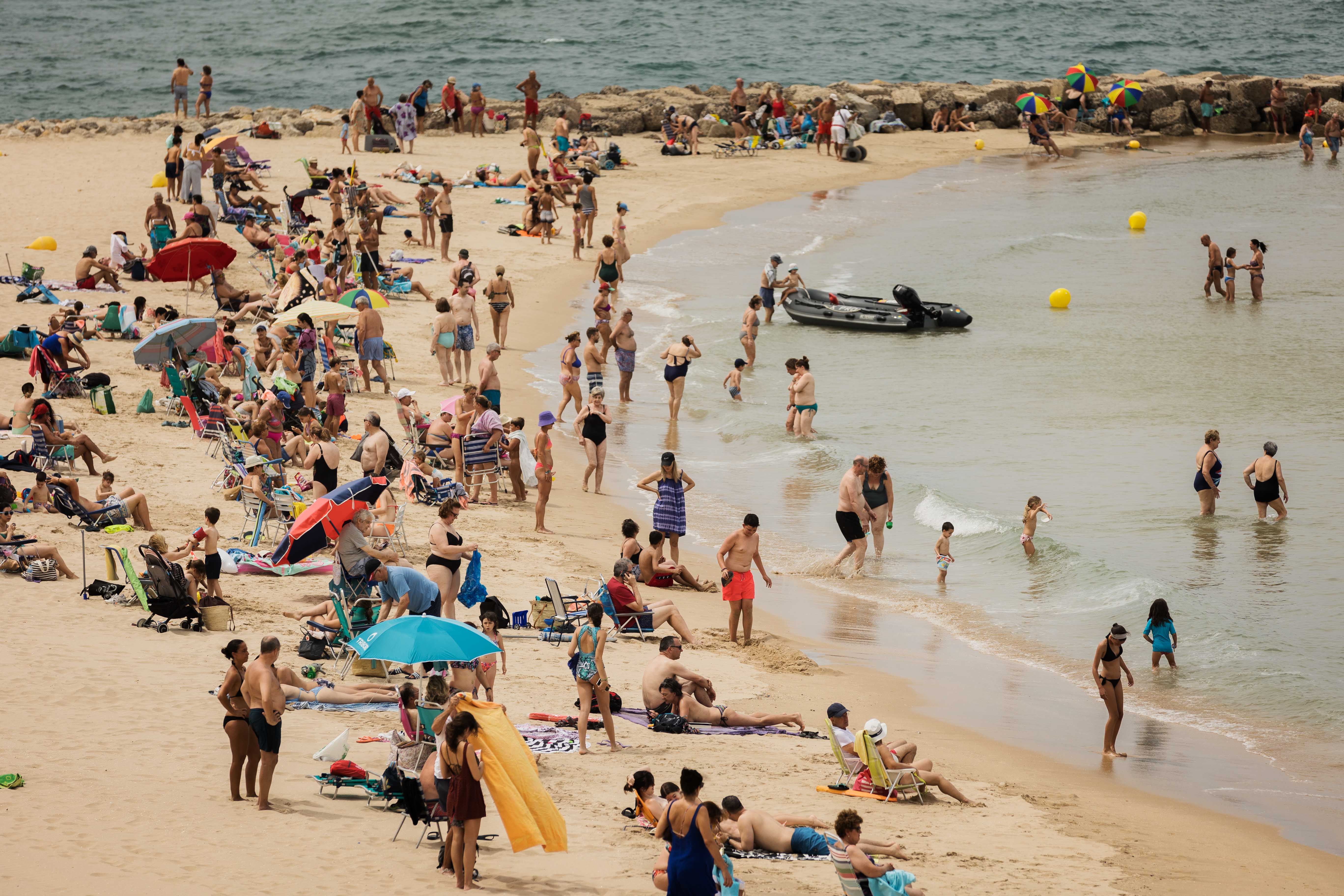 Playa de Santa María del Mar, en Cádiz, una imagen de hace unas semanas.