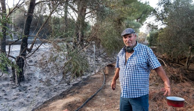 Manuel Torres ha visto cómo su huerto ha quedado arrasado.