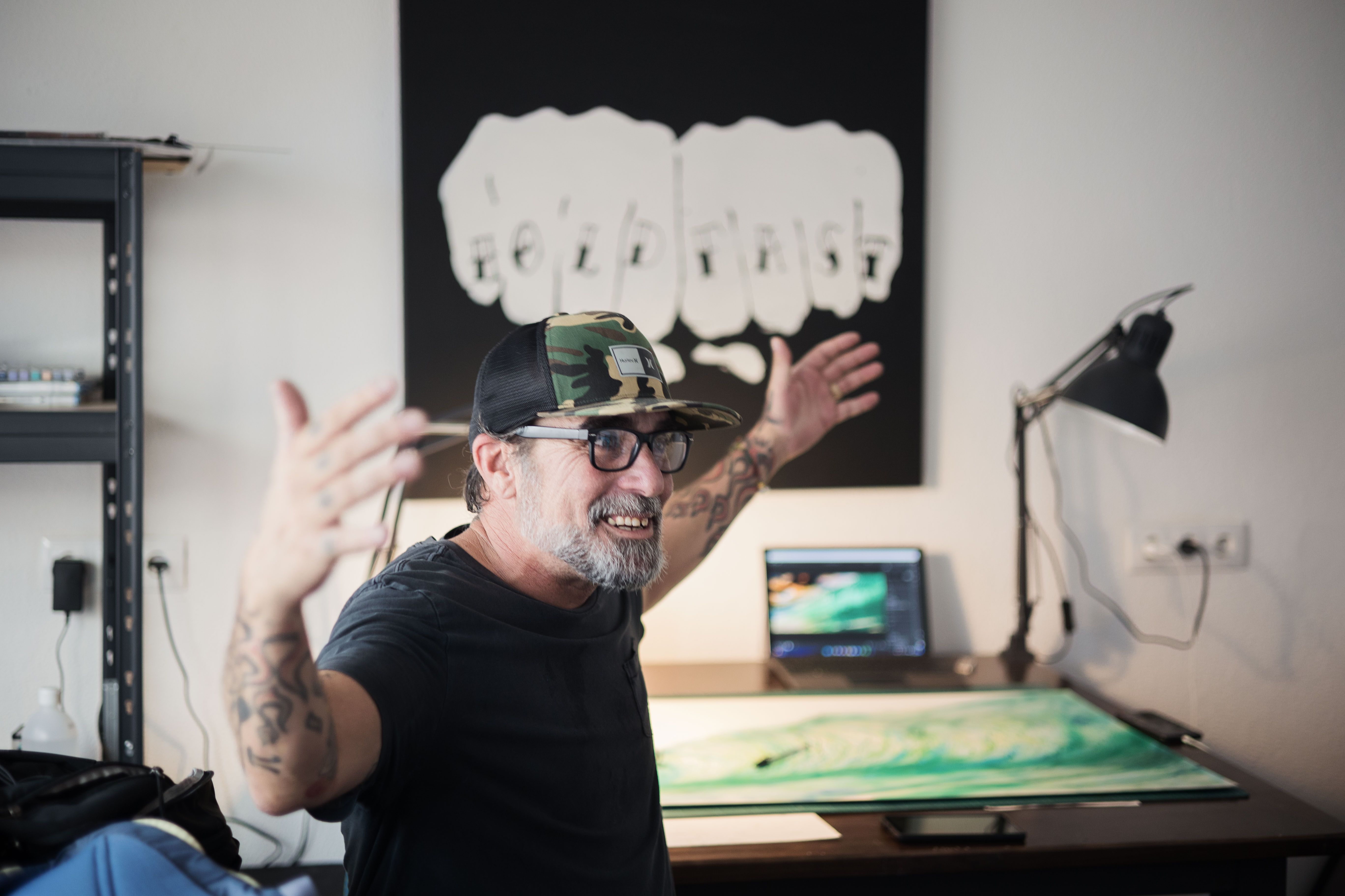 Denis habla de su pasión por el dibujo.