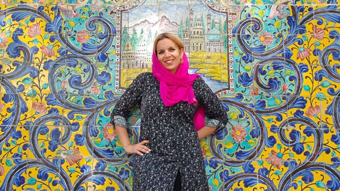 Karmen Salas en Irán.  INSTAGRAM