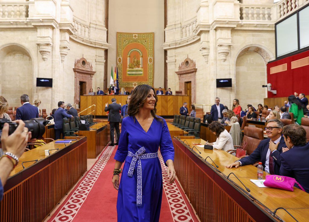 Macarena Olona durante la sesión de investidura.