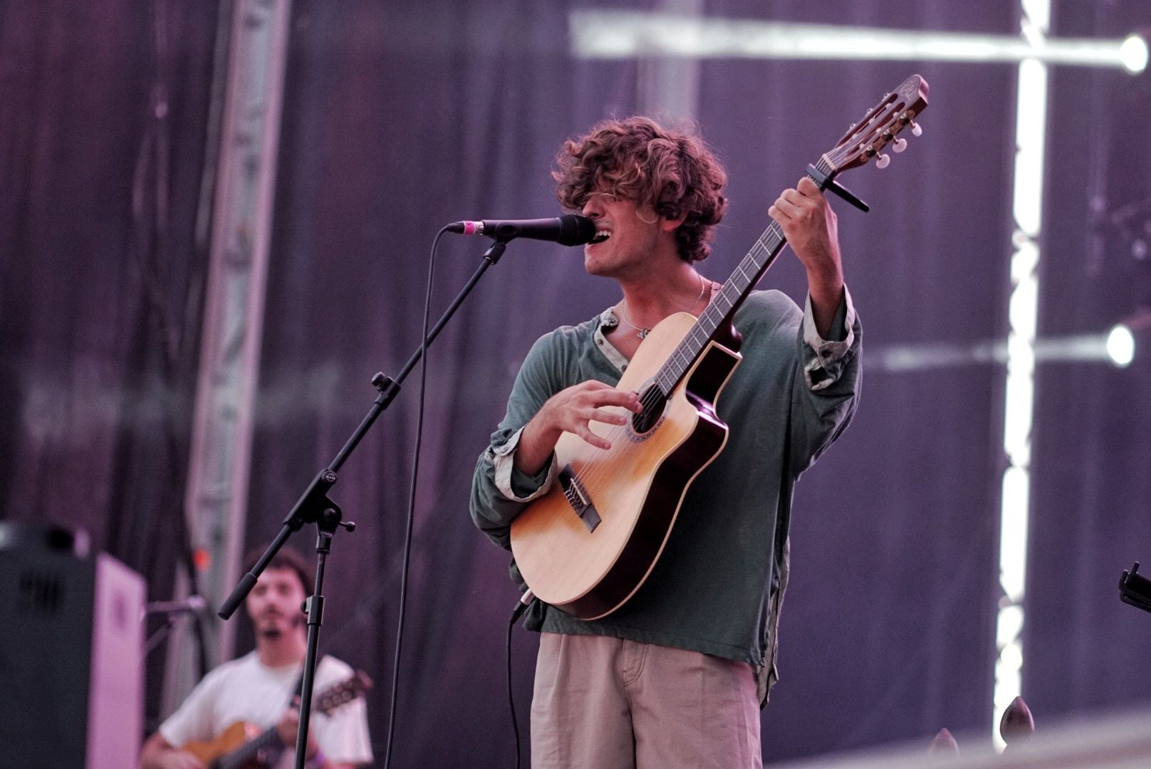 Guitarricadelafuente durante su actuación.