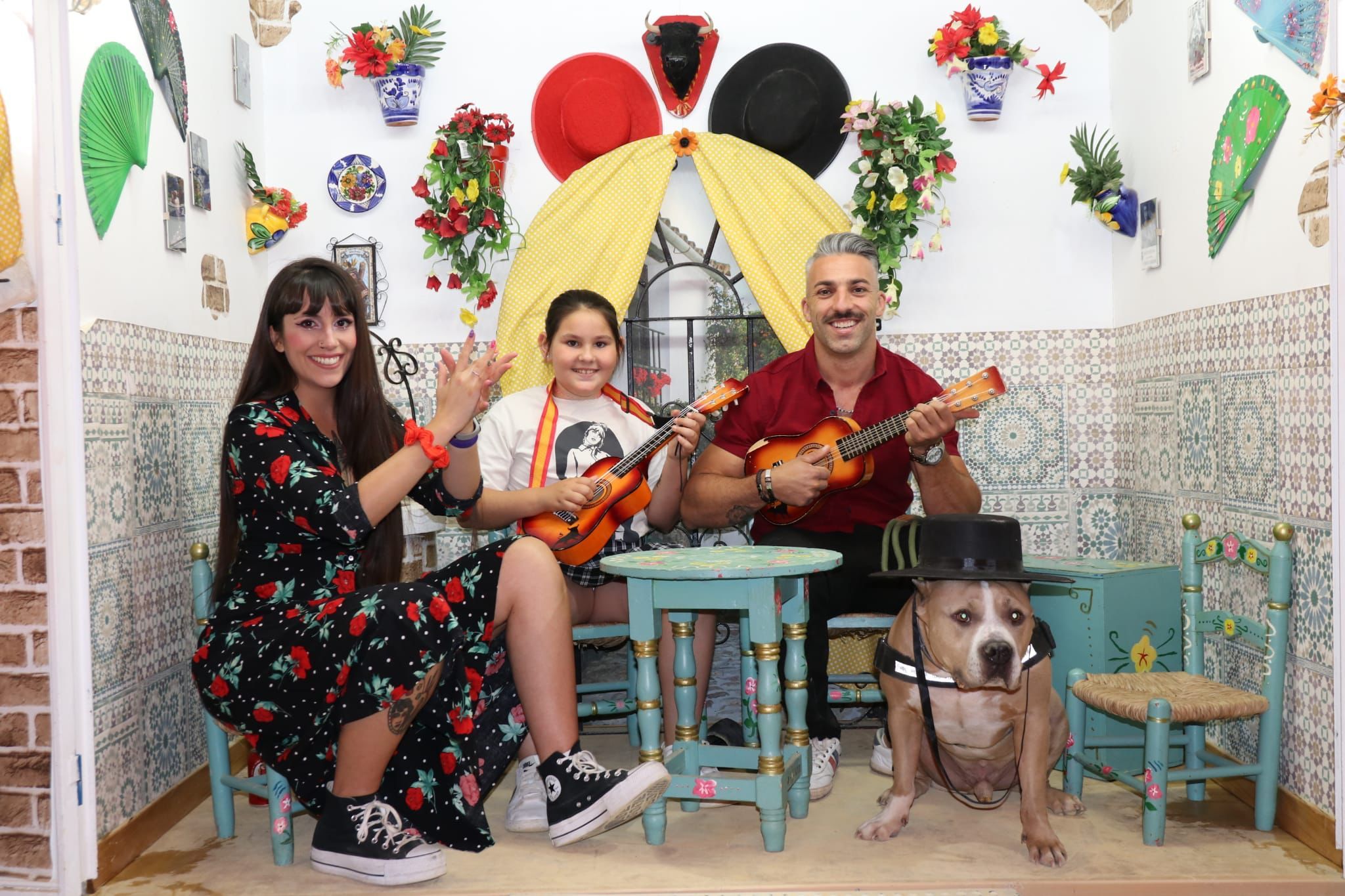 Un retrato de familia en la Feria de lo más genuino. Un retrato de familia en la Feria de lo más genuino.