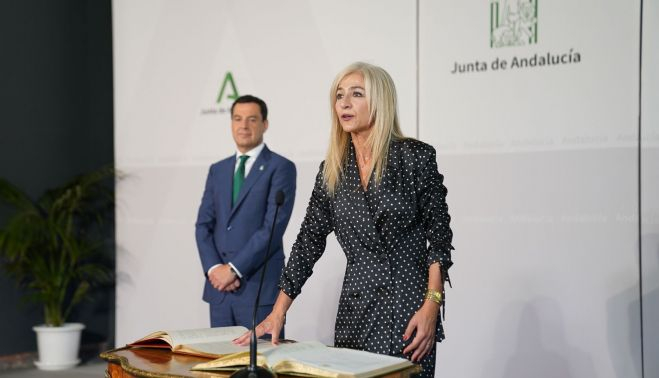 Patricia del Pozo jurando como consejera.